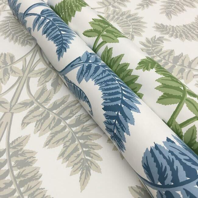 royal-fern-damask-blue-wallpaper-york-wallcoverings-dm4962 - York Wallcoverings Wallpaper