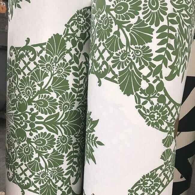 Pineapple Plantation Green & White Wallpaper - York Wallcoverings - DM4976 - York Wallcoverings Wallpaper