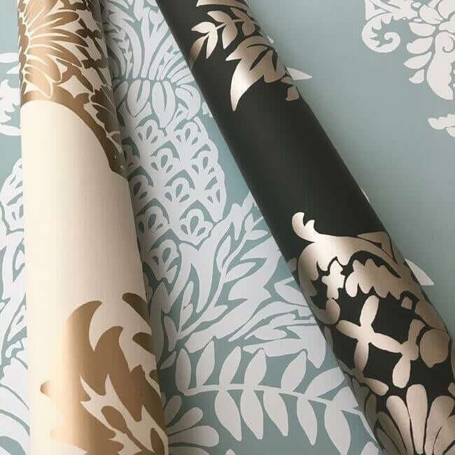 pineapple-plantation-blue-wallpaper-york-wallcoverings-dm4973 - York Wallcoverings Wallpaper