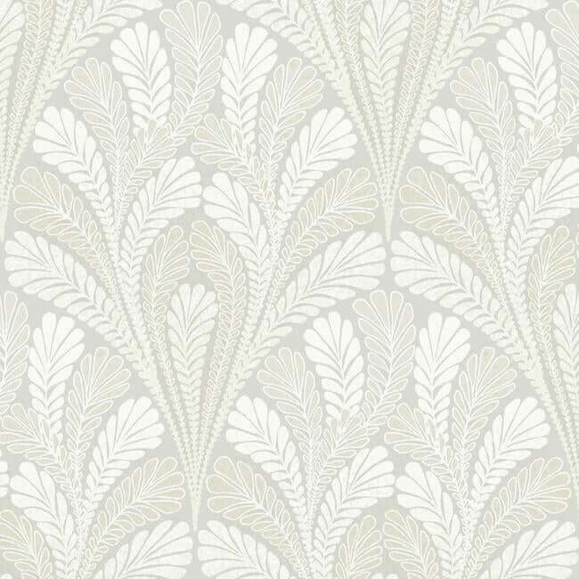 shell-damask-grey-wallpaper-york-wallcoverings-dm5022 - York Wallpaper Wallpaper