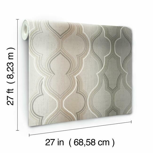 modern-ombre-damask-brown-wallpaper-york-wallcoverings-dm4943 - York Wallcoverings Wallpaper