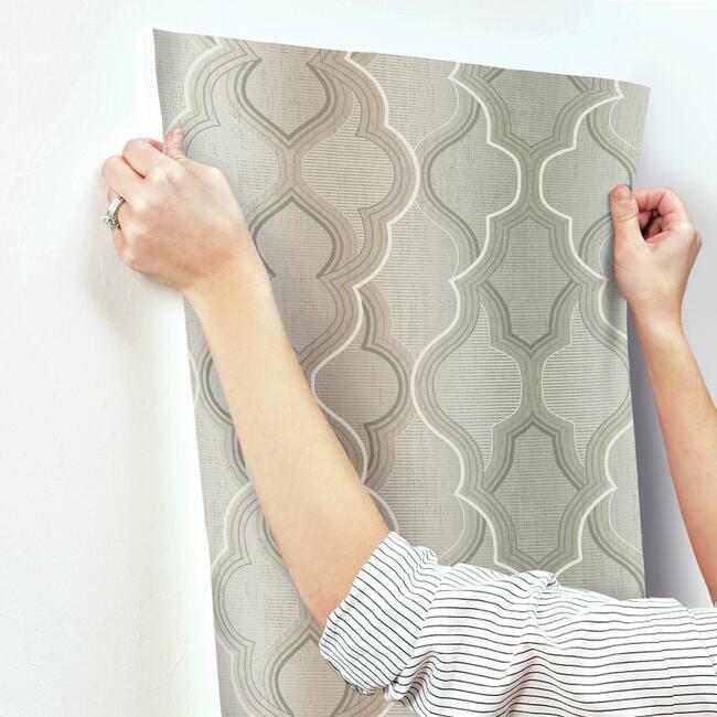modern-ombre-damask-brown-wallpaper-york-wallcoverings-dm4943 - York Wallcoverings Wallpaper
