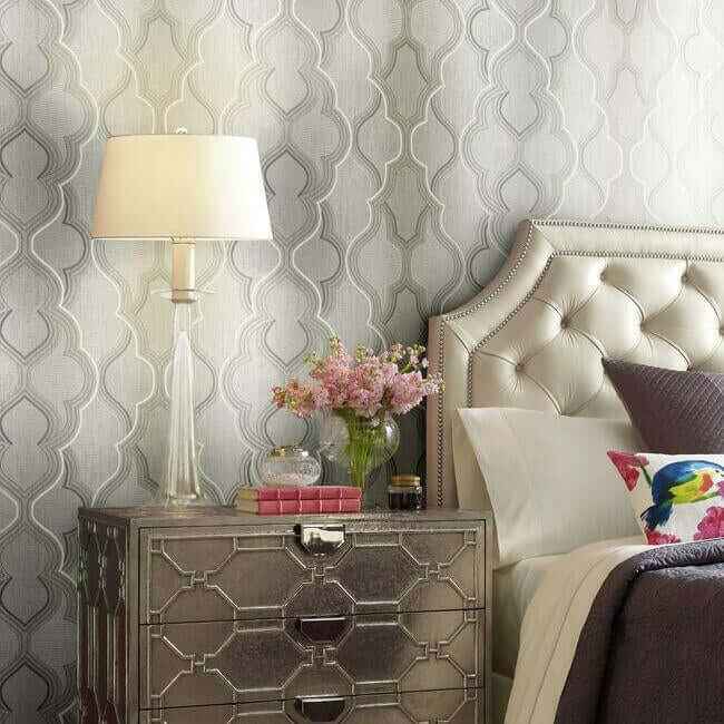 Ombre Damask Neutral Wallpaper - York Wallcoverings - DM4942 - York Wallcoverings Wallpaper