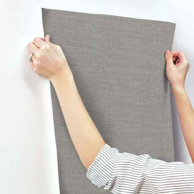 Paper & Thread Weave Blue Wallpaper - York Wallcoverings - BO6613 - York Wallcoverings Wallpaper
