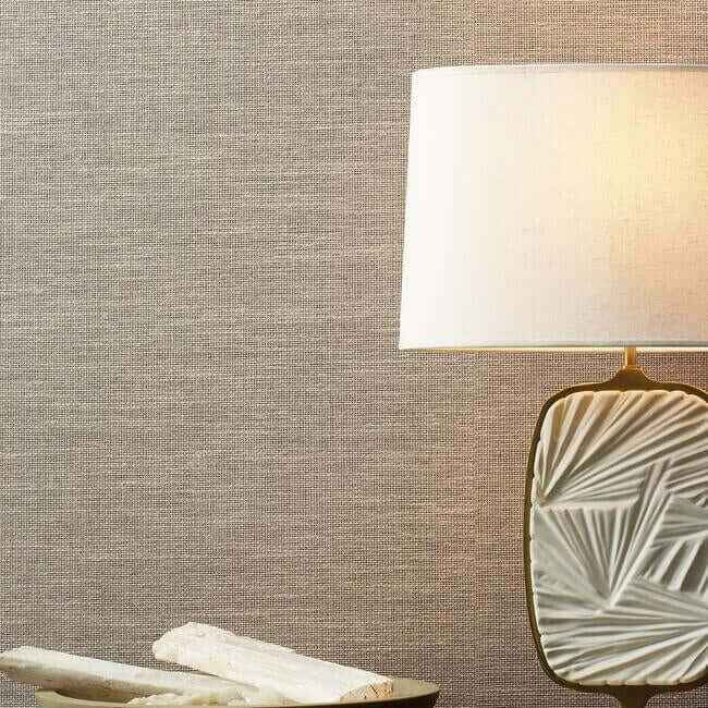 Paper & Thread Weave Beige Wallpaper - York Wallcoverings - BO6612 - York Wallcoverings Wallpaper