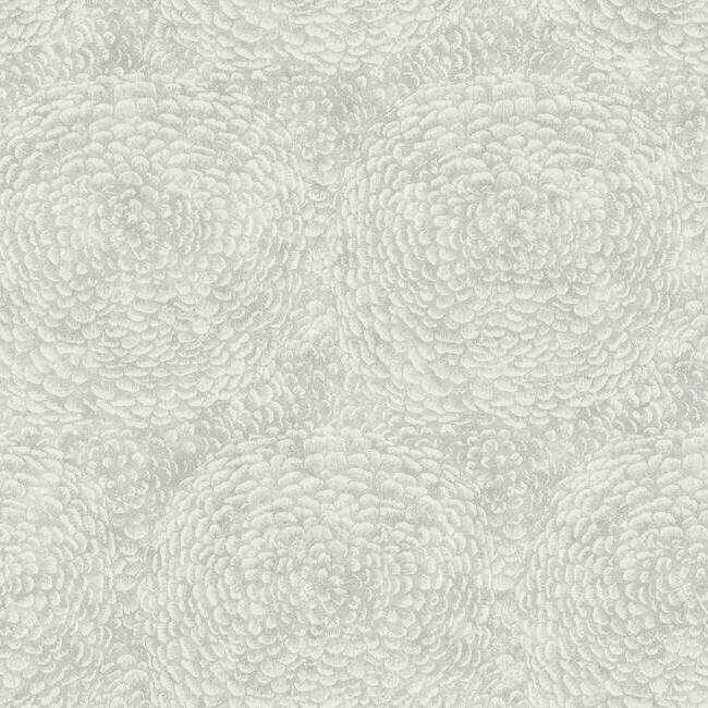 floret-grey-wallpaper-york-wallcoverings-bo6752 - York Wallcoverings Wallpaper