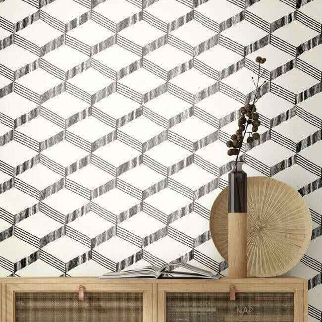 Palisades Paperweave Beige Wallpaper - York Wallcoverings - BO6721