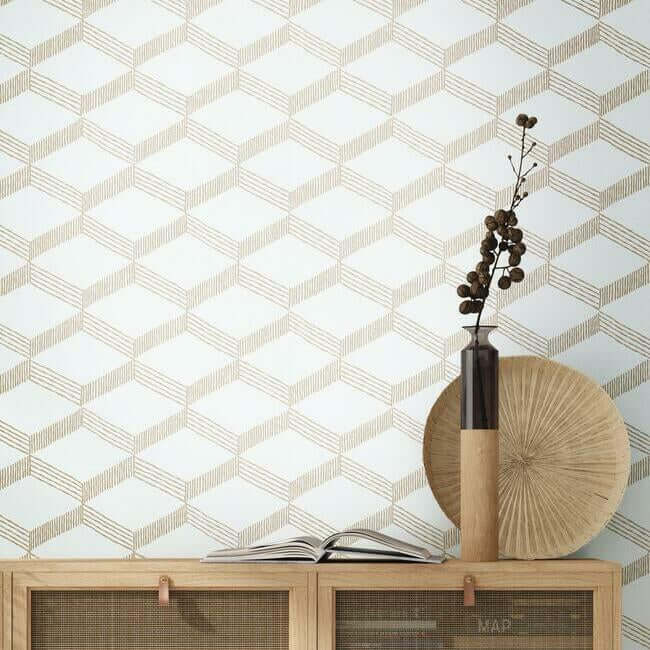 palisades-paperweave-taupe-wallpaper-york-wallcoverings-bo6724 - York Wallpaper Wallpaper