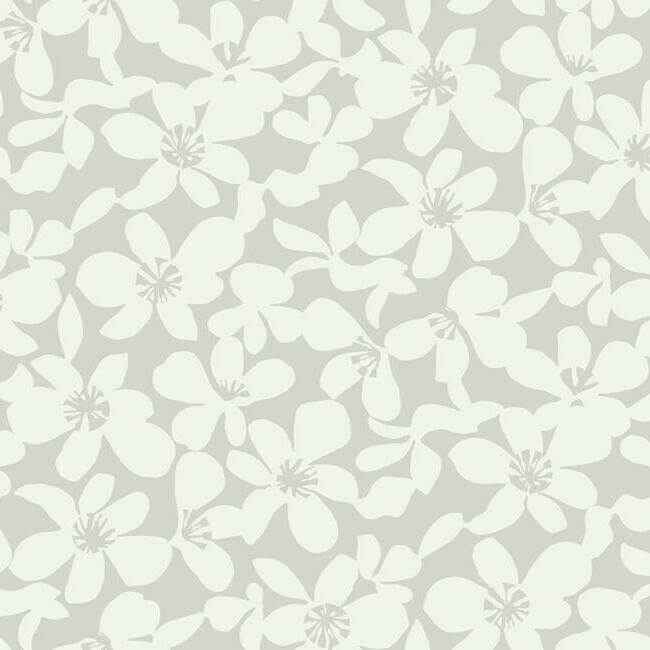 Free Spirit Grey Wallpaper - York Wallcoverings - BO6682