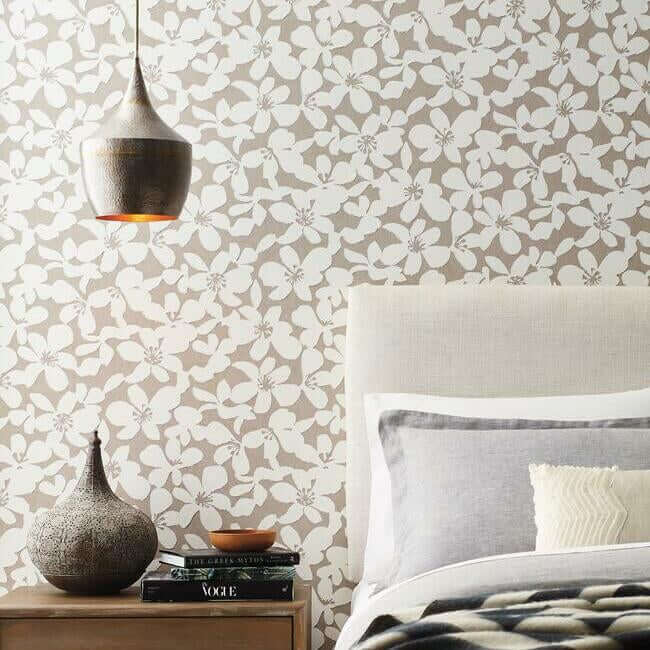free-spirit-wallpaper-mocha-york-wallcoverings-bo6681 - York Wallcoverings Wallpaper