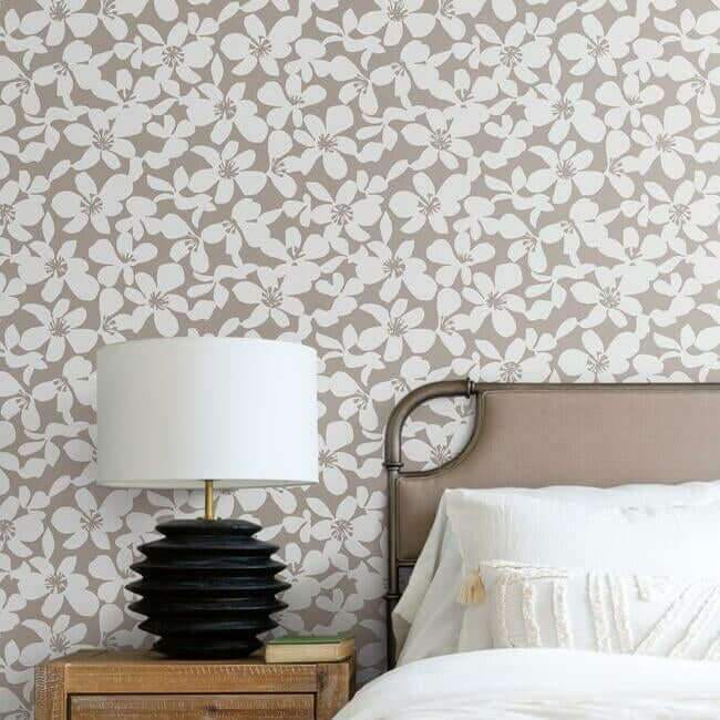 free-spirit-wallpaper-mocha-york-wallcoverings-bo6681 - York Wallcoverings Wallpaper