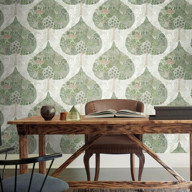 mystic-forest-wallpaper-green-coral-york-wallcoverings-bo6702