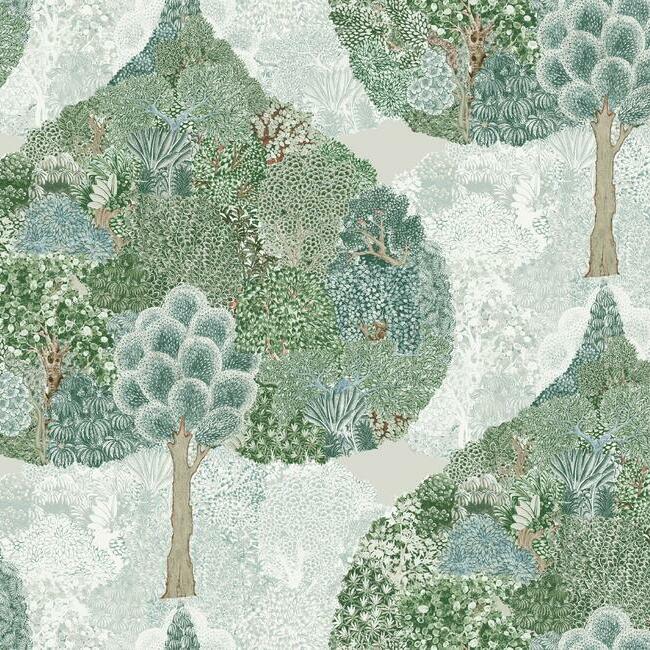 mystic-forest-wallpaper-green-teal-york-wallcoverings-bo6701