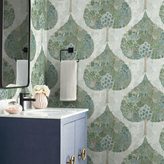 mystic-forest-wallpaper-green-teal-york-wallcoverings-bo6701