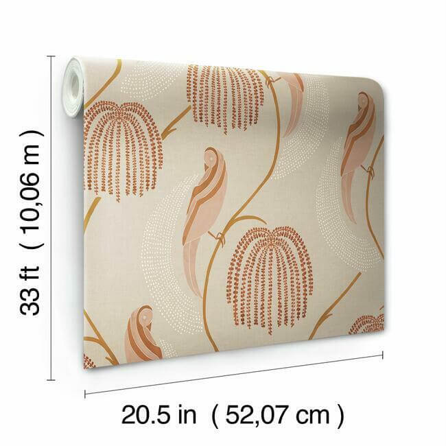 blaise-light-pink-wallpaper-york-wallcoverings-ch1436 - York Wallpaper Wallpaper