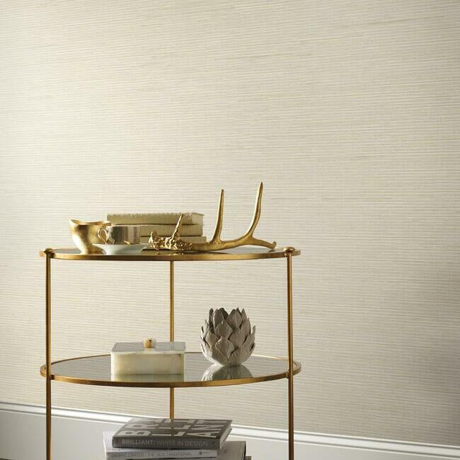 ribbon-bamboo-wallpaper-creamgold-york-wallcoverings-dd3831 - York Wallcoverings Wallpaper