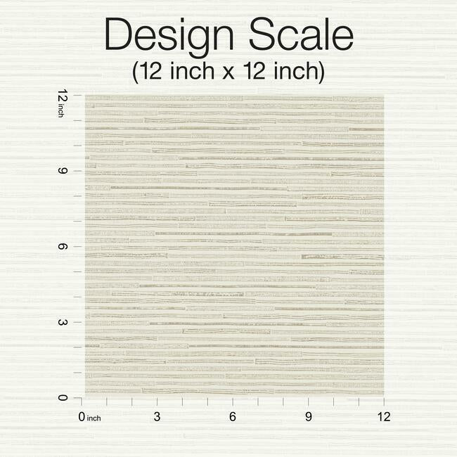 ribbon-bamboo-wallpaper-creamgold-york-wallcoverings-dd3831 - York Wallcoverings Wallpaper