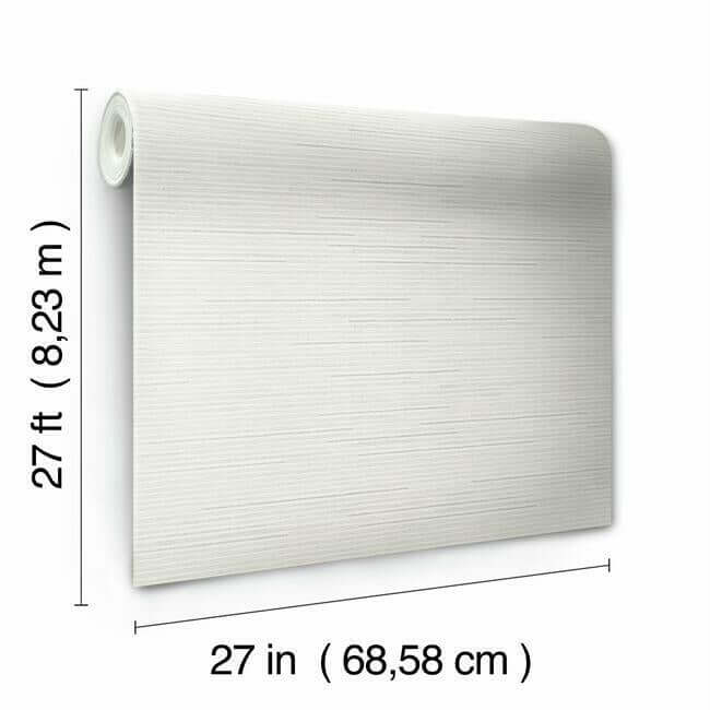 ribbon-bamboo-white-silver-metallic-wallpaper-york-wallcoverings-dd3833 - York Wallcoverings Wallpaper