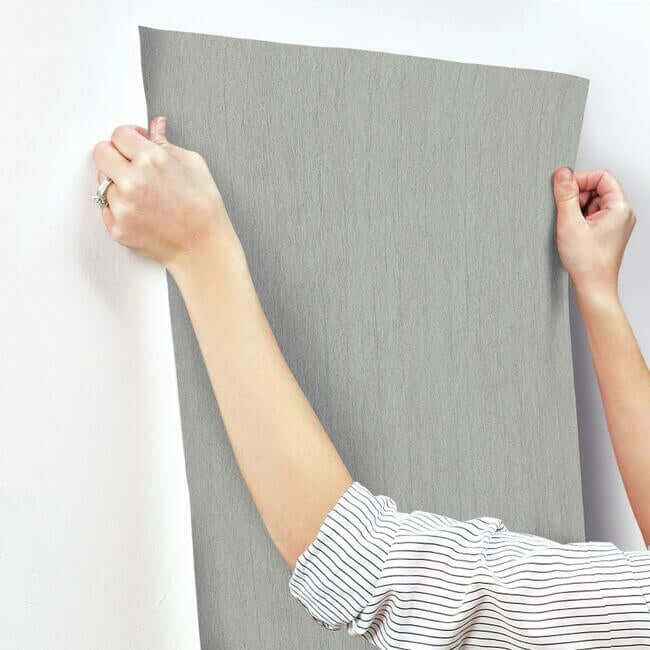 Natural Texture Grey Wallpaper - York Wallcoverings - DD3722 - York Wallcoverings Wallpaper