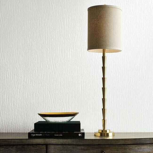 Rain Chimes White Wallpaper - York Wallcoverings - DD3792 - York Wallcoverings Wallpaper
