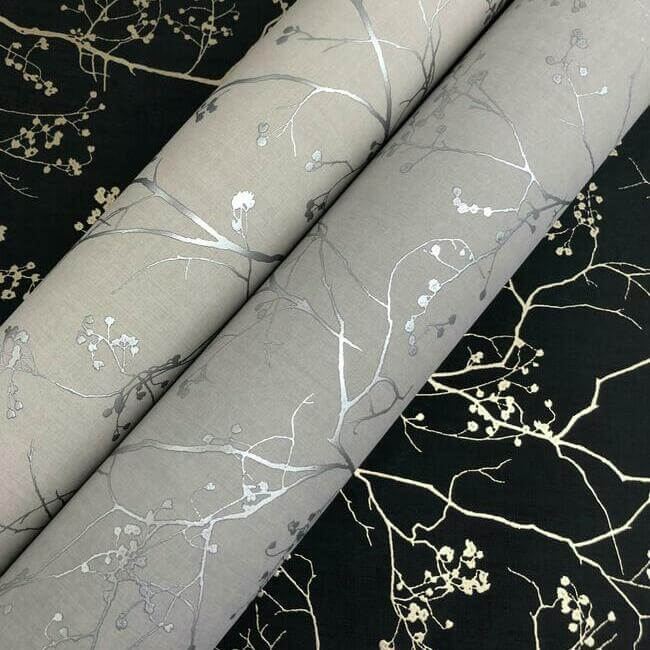 luminous-branches-taupe-silver-wallpaper-york-wallcoverings-dd3815 - York Wallpaper Wallpaper