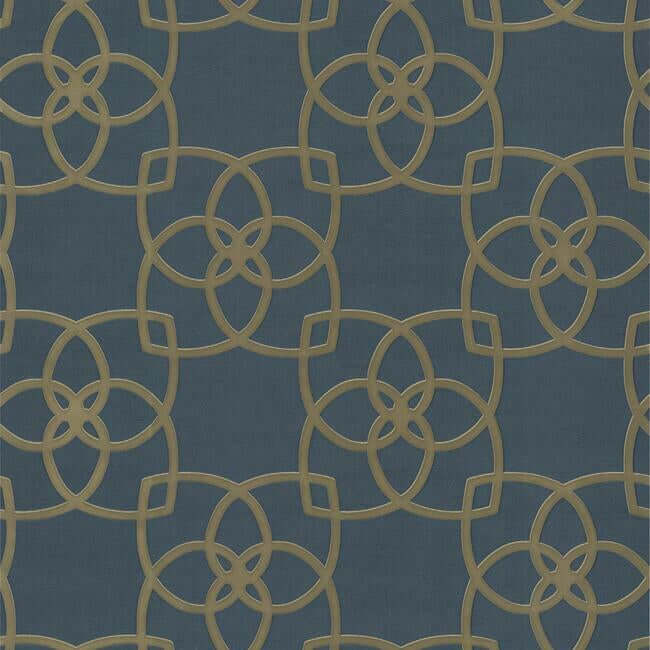 serendipity-navy-wallpaper-york-wallcoverings-dd3711 - York Wallcoverings Wallpaper