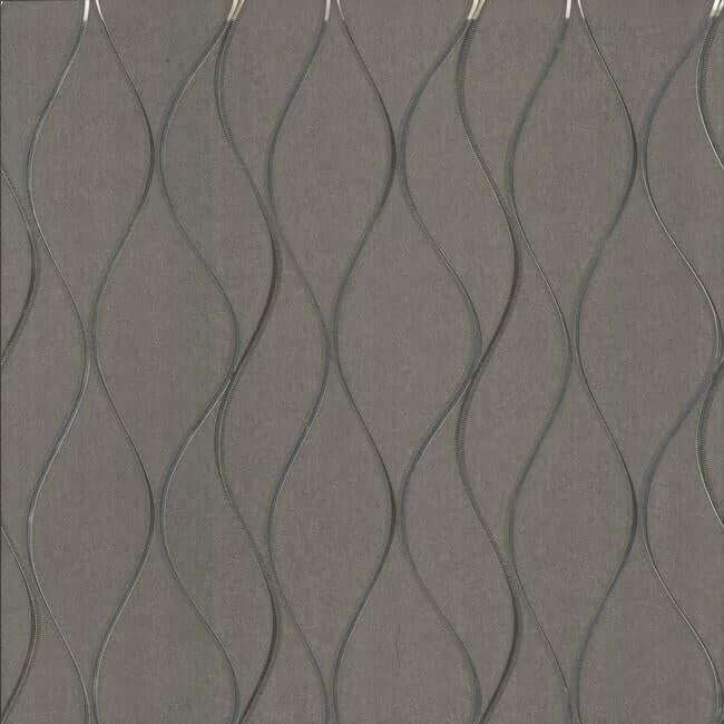 wavy-stripe-black-metallic-wallpaper-york-wallcoverings-y6201405 - York Wallpaper Wallpaper