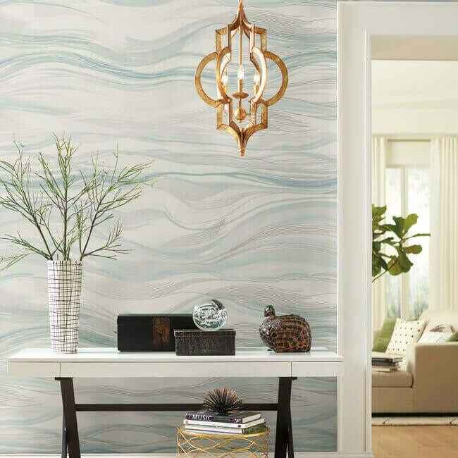 Currents Mural Wall Mural Blue - York Wallcoverings - DD3841M - York Wallcoverings Wallpaper