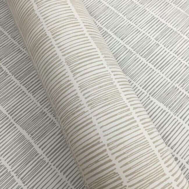 horizontal-hash-marks-white-cream-wallpaper-york-wallcoverings-bw3812 - York Wallcoverings Wallpaper