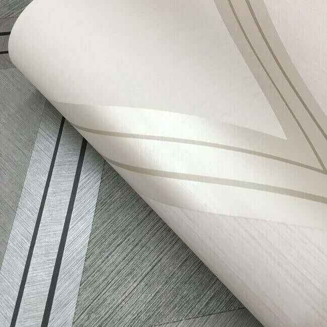 Diamond Twist White & Cream Wallpaper - York Wallcoverings - BW3821 - York Wallcoverings Wallpaper