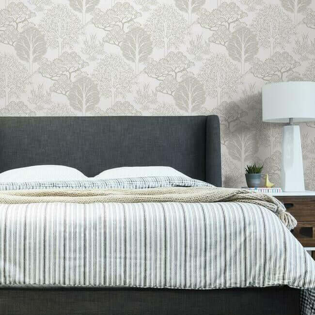 kimono-trees-metallic-wallpaper-york-wallcoverings-bw3851 - York Wallcoverings Wallpaper