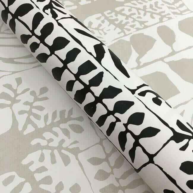 Primitive Trees White & Cream Wallpaper - York Wallcoverings - BW3861 - York Wallcoverings Wallpaper
