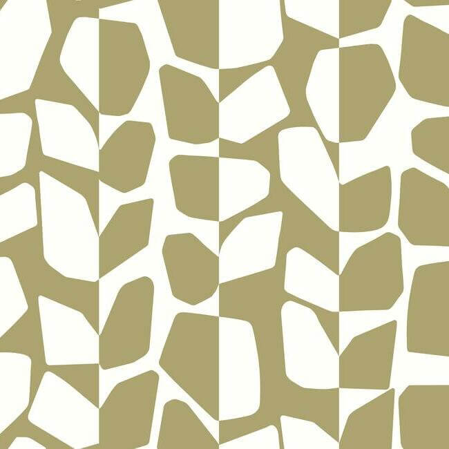 primitive-vines-wallpaper-metallic-gold-york-wallcoverings-bw3892 - York Wallcoverings Wallpaper