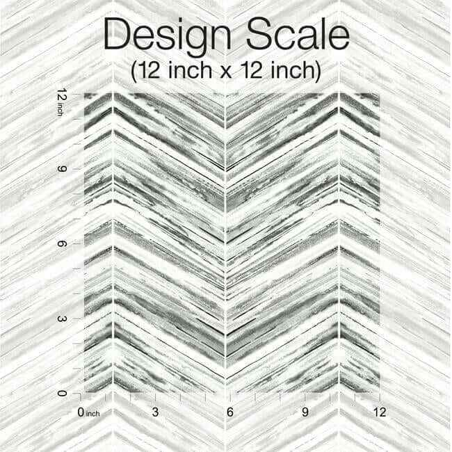 Petite Watercolor Chevron Black & White Wallpaper - York Wallcoverings - BW3911 - York Wallcoverings Wallpaper