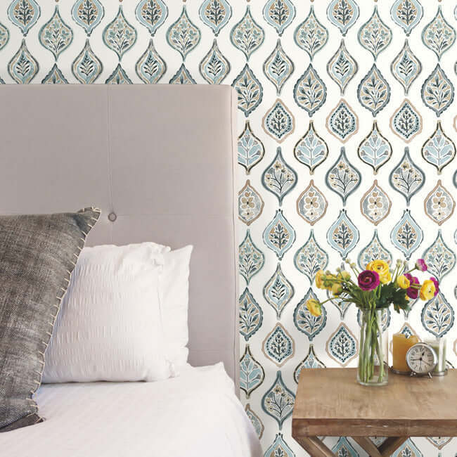 marketplace-motif-white-neutral-wallpaper-york-wallcoverings-mn1854 - York Wallpaper Wallpaper