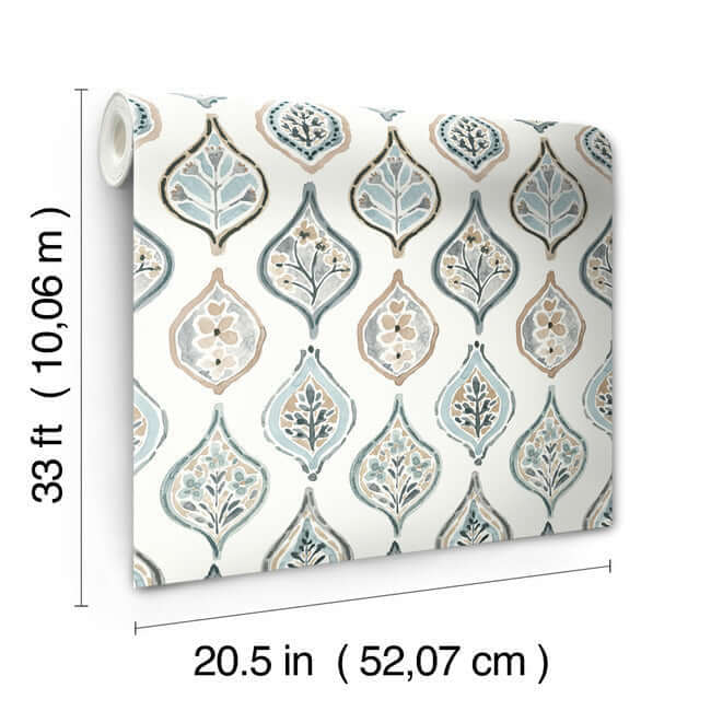 marketplace-motif-white-neutral-wallpaper-york-wallcoverings-mn1854 - York Wallpaper Wallpaper