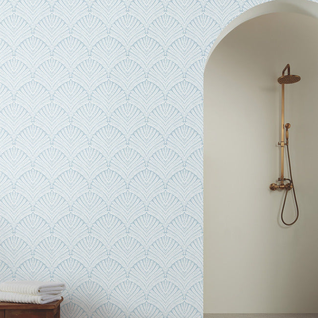 beachcomber-wallpaper-blue-white-york-wallcoverings-mn1870 - York Wallpaper Wallpaper
