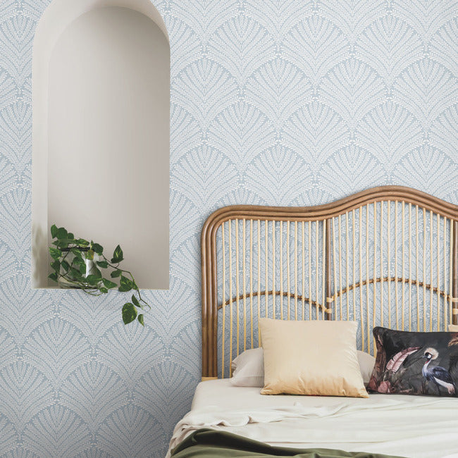 beachcomber-wallpaper-blue-white-york-wallcoverings-mn1870 - York Wallpaper Wallpaper