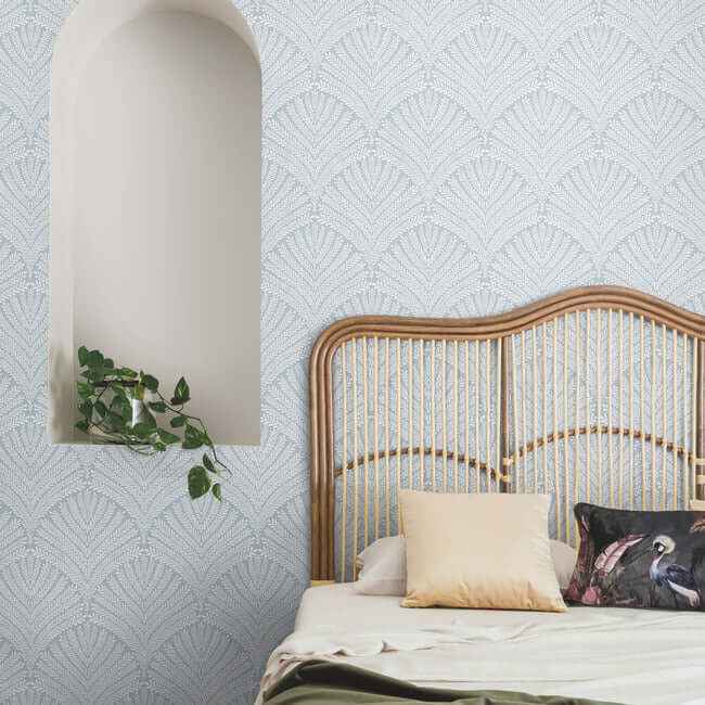 Beachcomber Blue & White Wallpaper - York Wallcoverings - MN1870 - York Wallcoverings Wallpaper