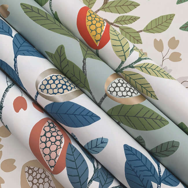 eden-retreat-white-multi-wallpaper-york-wallcoverings-mn1841 - York Wallcoverings Wallpaper