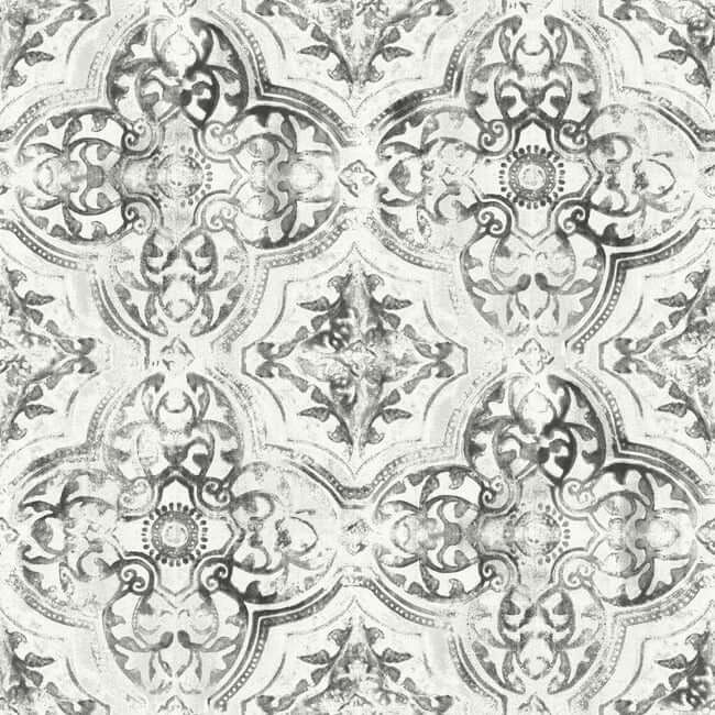 quartet-white-black-wallpaper-york-wallcoverings-mn1890 - York Wallcoverings Wallpaper