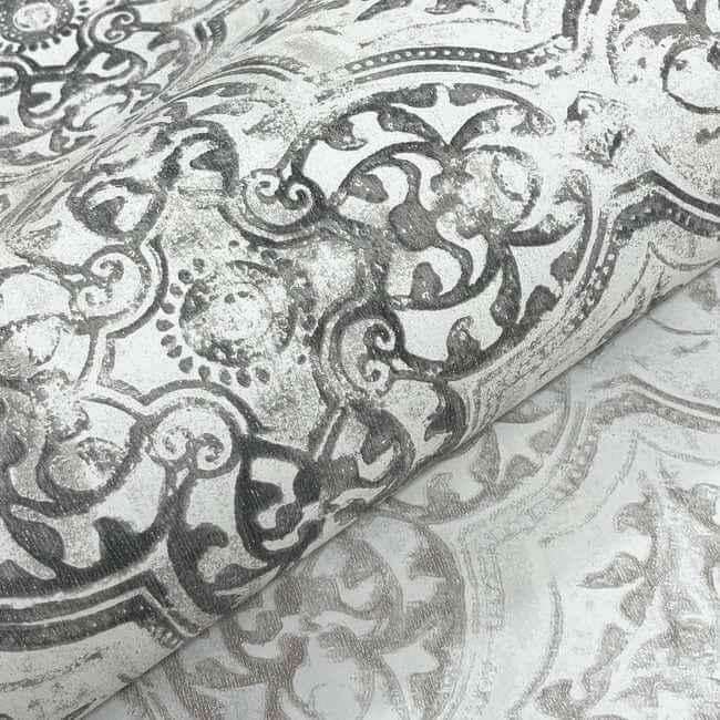 Quartet White & Neutral Wallpaper - York Wallcoverings - MN1893 - York Wallcoverings Wallpaper