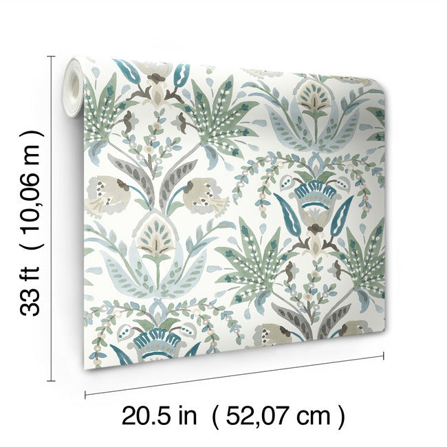 seaside-jacobean-wallpaper-white-green-blue-york-wallcoverings-mn1910