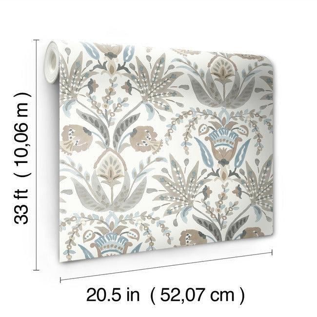 seaside-jacobean-wallpaper-white-taupe-blue-york-wallcoverings-mn1915