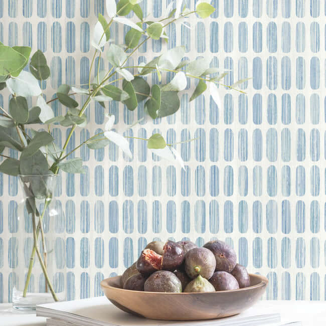 petite-pergola-blue-wallpaper-york-wallcoverings-mn1942 - York Wallcoverings Wallpaper
