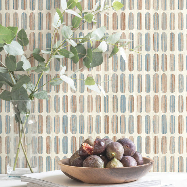 petite-pergola-wallpaper-terracotta-york-wallcoverings-mn1944 - York Wallcoverings Wallpaper