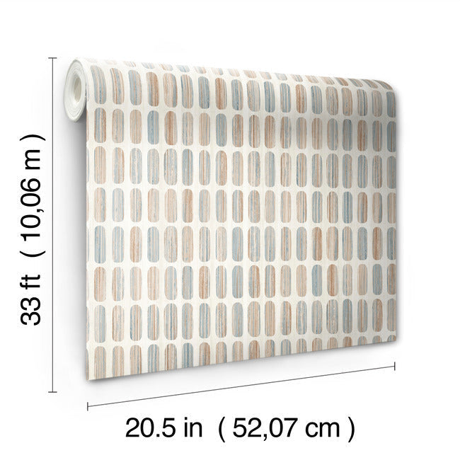petite-pergola-wallpaper-terracotta-york-wallcoverings-mn1944 - York Wallcoverings Wallpaper