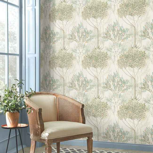 Orchard Beige Wallpaper - York Wallcoverings - MN1821