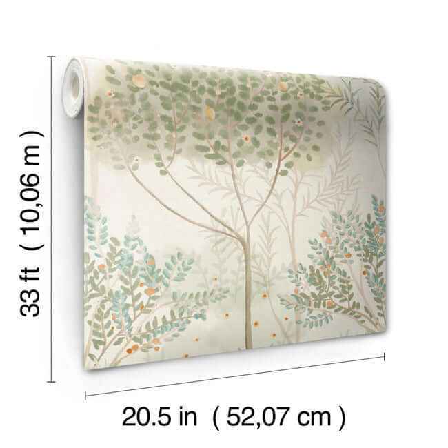 Orchard Beige Wallpaper - York Wallcoverings - MN1821 - York Wallcoverings Wallpaper