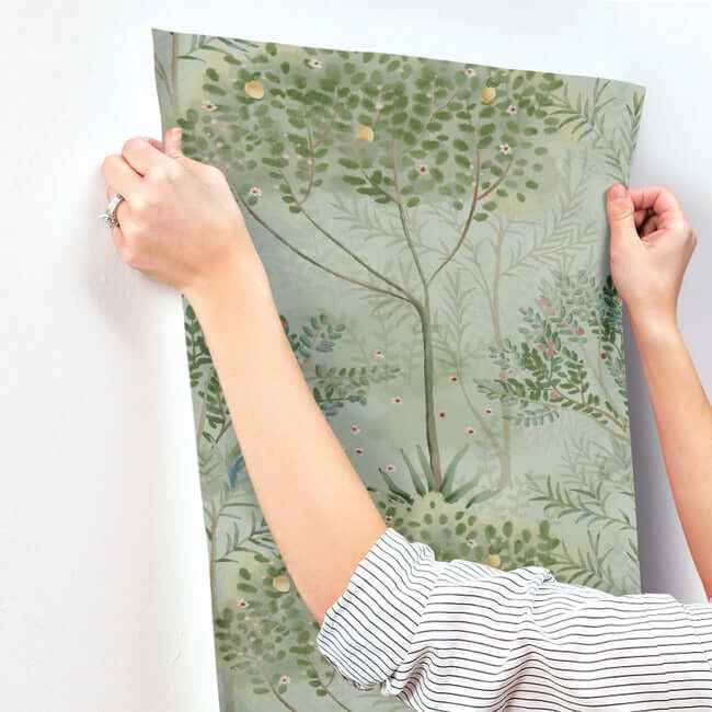 Orchard Green Wallpaper - York Wallcoverings - MN1823 - York Wallcoverings Wallpaper